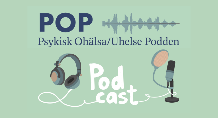 POP Psykisk ohälsa/uhelse podden logo