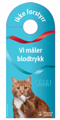 Stille, vi måler blodtrykk - Dørhenger